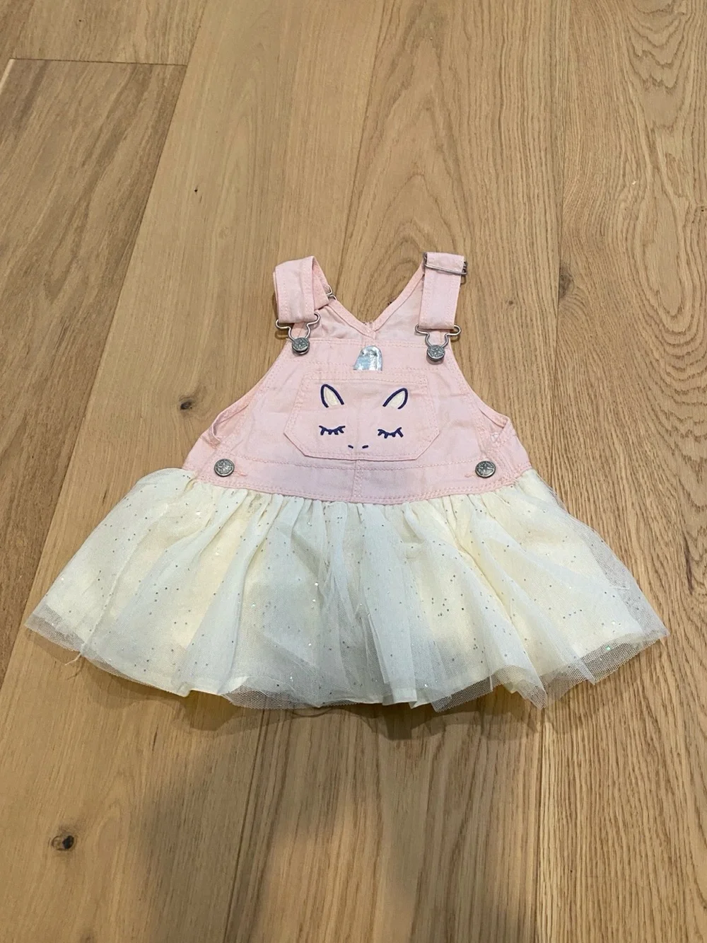 OshKosh B'gosh Pink and Cream Tulle Pinafore Dress